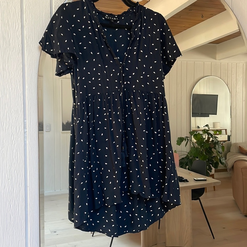Navy blue kivari dress